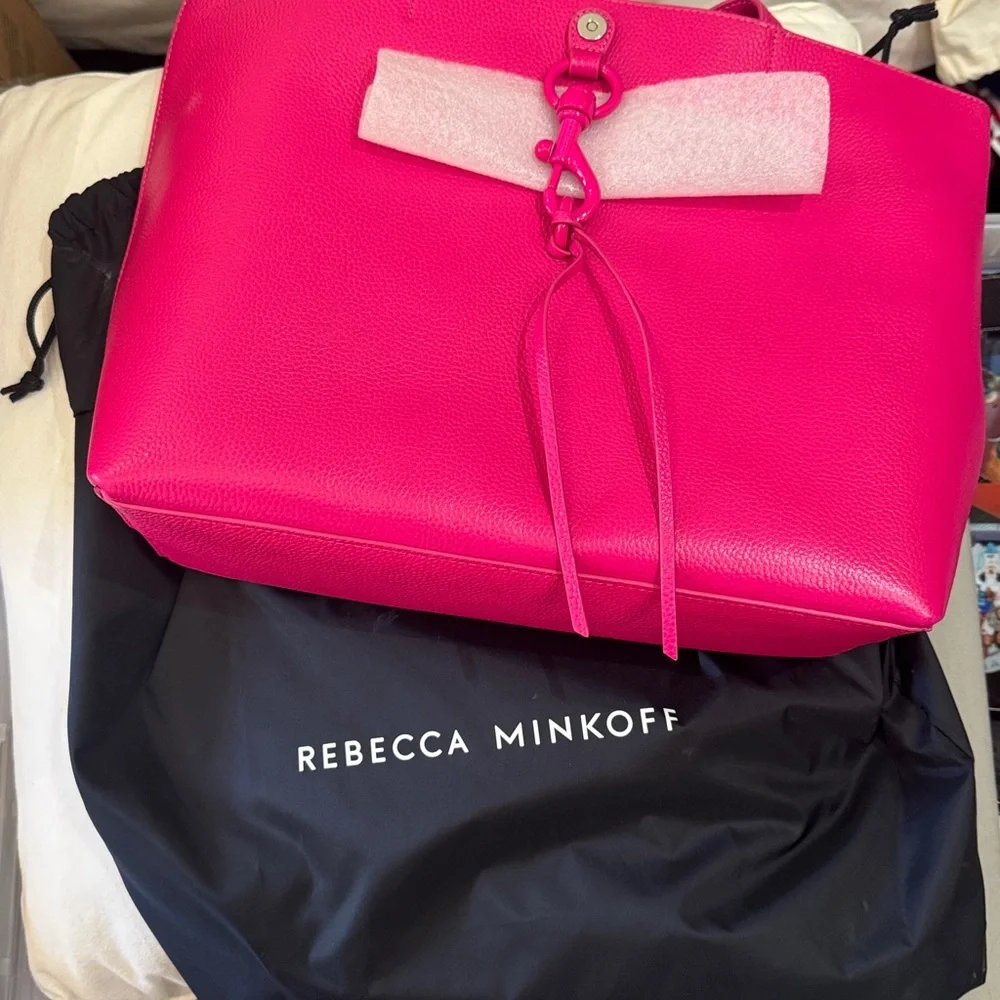 Rebecca Minkoff Megan Nylon Tote – Hot Pink NWT with Dustbag and tags